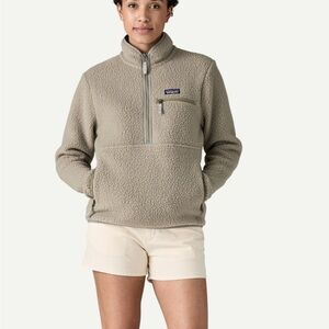 Patagonia womens retro pile fleece marsupial pull over sweater M